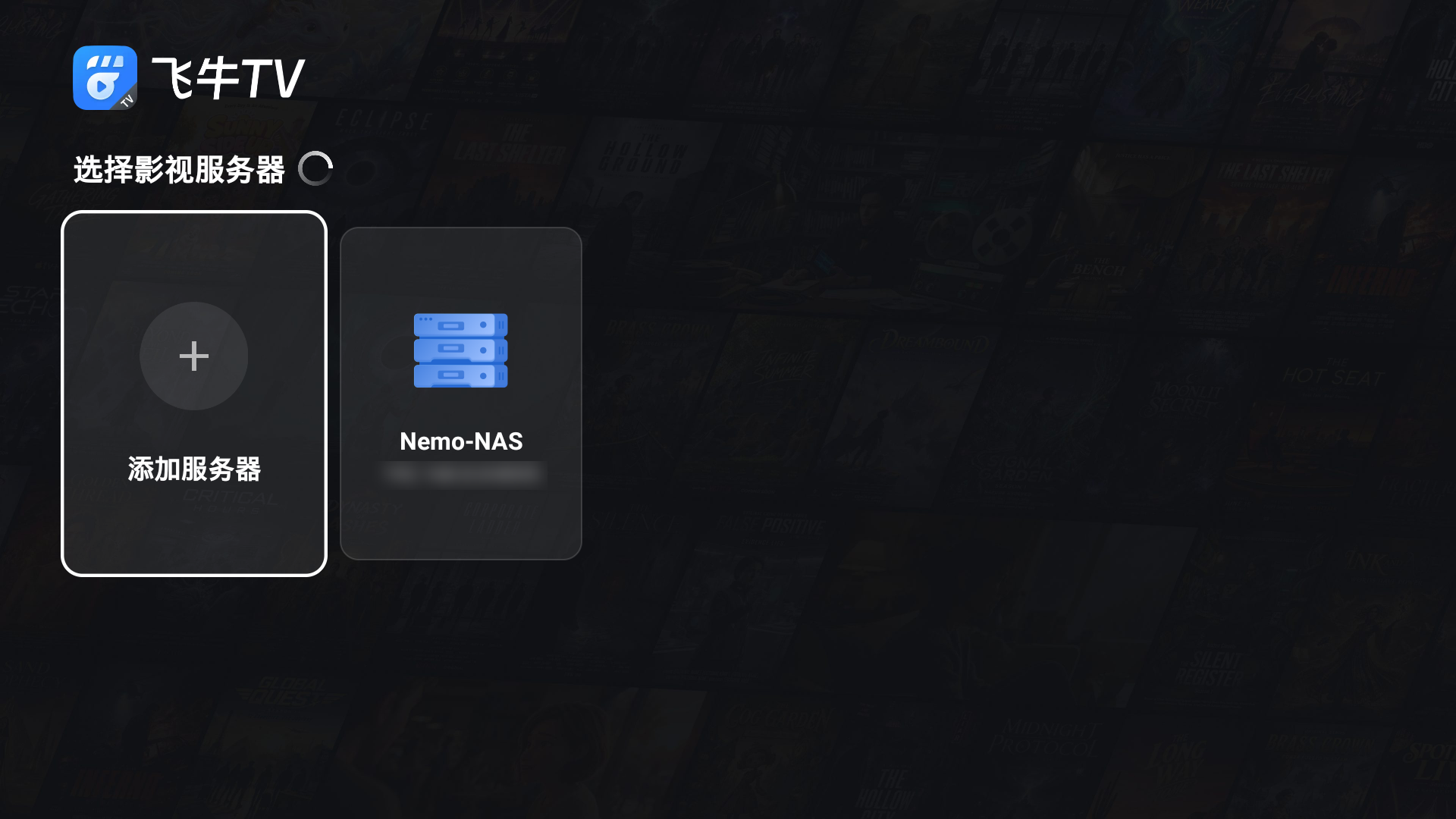 飞牛TV 1.4.2 一打开就自己找到了局域网里的 NAS,不用手填地址
